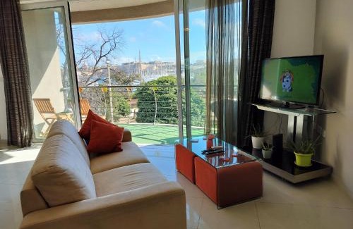 Gzira Apartment | Stunning Seafront Apartment with Marina and Valletta views in Malta