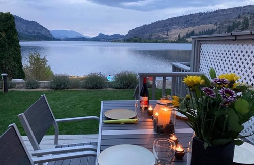 Okanagan-Similkameen House | Stunning view Vaseux Lake Townhomes w/Private Beach with Kayak
