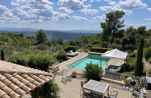 Tourtour Villa | Stunning Villa with 2 bedroom studio, heated pool, new deck & incredible views