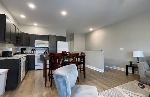Johnson City House | Stylish 2BR Townhome with Garage & Modern Flair