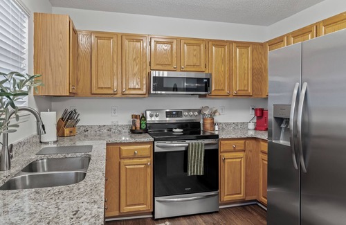 Cornelius House | Stylish 3-bedroom home in central Cornelius-Chalkboard Wall-Firepit-Grill & more