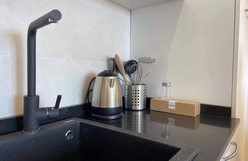 Roquebrune-Cap-Martin Condo | Stylish apartment with sea view, near Monaco and Rolex Masters. Ideal for 2, with AC, queen bed, and paid parking.