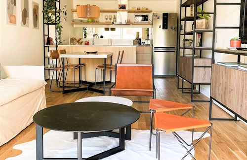 Olivos Apartment | Stylish apartment by river with pool & grill