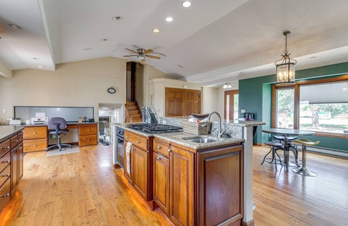 Aurora House | Stylish Aurora Farmhouse w/Deck, Animals On-Site!