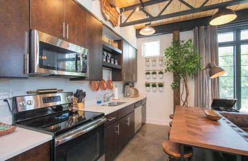 The Nations Apartment | Stylish Industrial Apartment in Nashville