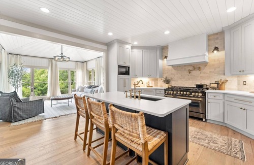 Helen House | Stylish mountain view estate with private pool, firepit, two kitchens, & AC