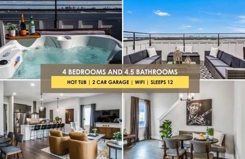 Nashville House | Stylish Nashville Home - Rooftop Deck - Hot Tub
