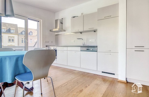 Trier Apartment | Stylish penthouse apartment with terrace in best location with grand piano