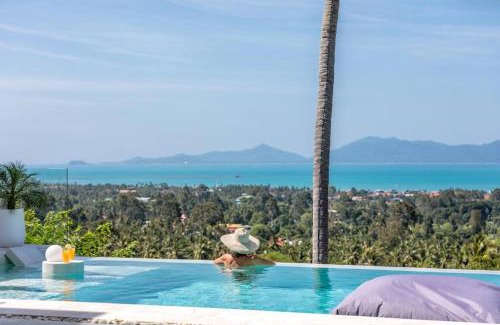 Bophut Hills Villa | Stylish Sea View Villa, 5 Bedrooms KBR13
