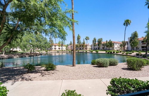Superstition Lakes Condo | Stylish Superstition Springs condo at the golf course!