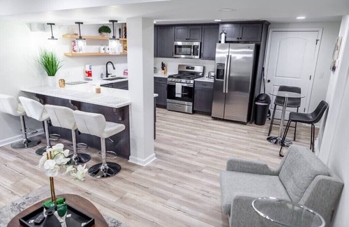Fayetteville Apartment | Suburban Oasis Lower-Level Apt & Designer Touches