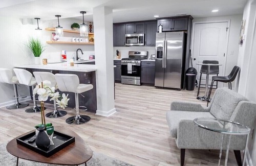 Fayetteville Apartment | Suburban Oasis Lower-Level Apt & Designer Touches