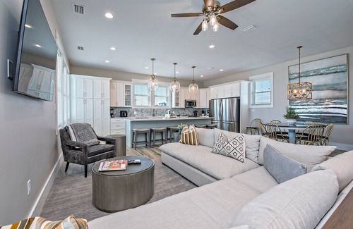 Surf Side Shores House | Summer at Summer Better Your Fort Morgan Beachfront Escape heated POOL by Prickett Properties