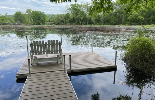 East Stroudsburg House | Summer fun Poconos Watergap: stunning water views, dock, firepit, movie room