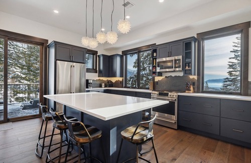 Whitefish Ski Chalet | Summer Stays Available! Stunning chalet off chair 3! Private hot tub, ski locker & fitness cente