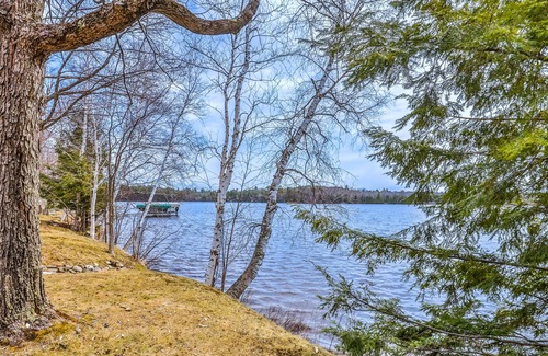 Lac du Flambeau Cabin | Summer waterfront cabin with firepit, private dock, washer/dryer, AC, & kayaks