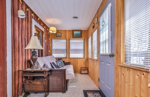 Lac du Flambeau Cabin | Summer waterfront cabin with firepit, private dock, washer/dryer, AC, & kayaks
