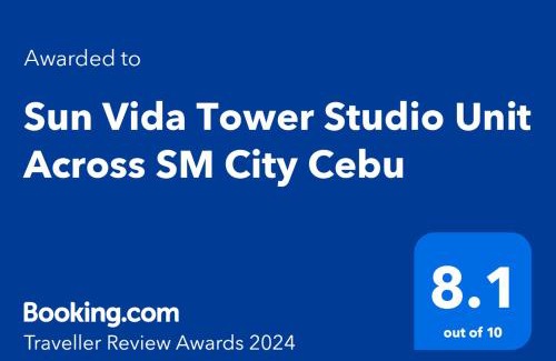 North Reclamation Area Apartment | Sun Vida Tower Studio Unit Across SM City Cebu