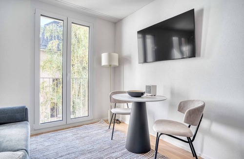 Sihlfeld Apartment | Sunlit Wiedikon 1 Room w/Storage & W/D, 1 min to Market, by Blueground