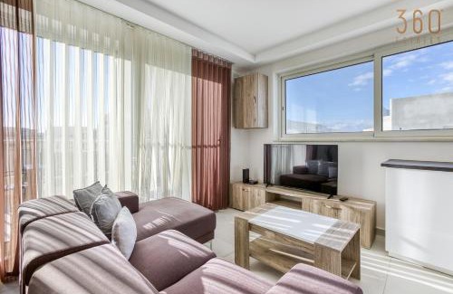 San Gwann Apartment | Sunny 2BR Penthouse with Spacious Rooftop Terrace by 360 Estates