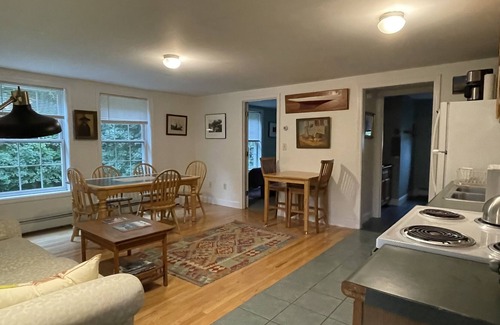 West Kennebunk Apartment | Sunny art-filled one-bedroom apartment on Maine Coast