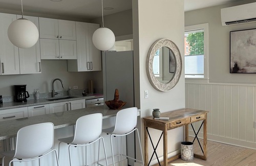 Belfast Apartment | Sunny downtown Belfast apartment with water view, right on Main St near eateries