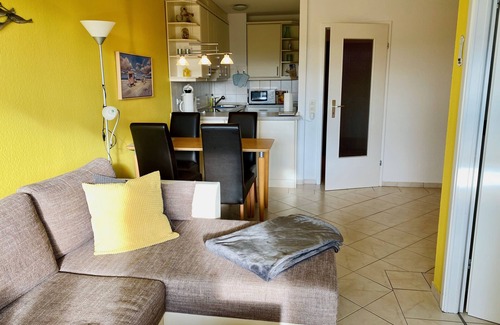 Dahme Apartment | Sunny vacation apartment Boje51 in Dahme: 1 min. to the beach, modern, with south-facing balcony
