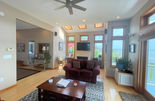 Deep Hole House | Sunrise Over Little Oyster Bay - 4BR Waterfront home with decks & pier.