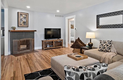 Sunset House | Sunset Neighborhood Gem! NEWLY Remodeled! Walk to Parks! Get Cozy by the Wood Burning Fireplace!
