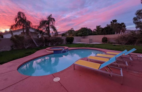 Desert Hot Springs House | Sunset Springs - Pool+Spa Home, Desert Paradise!