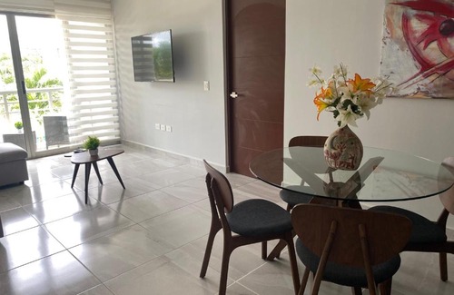 Cancun Apartment | Super equipado c/ office Av Huayacan Long Island