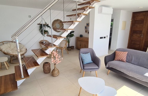 Sant Jaume Mediterrani House | Superb modern villa with swimming pool. Magnificent views of Son Bou beach. Beaches on foot