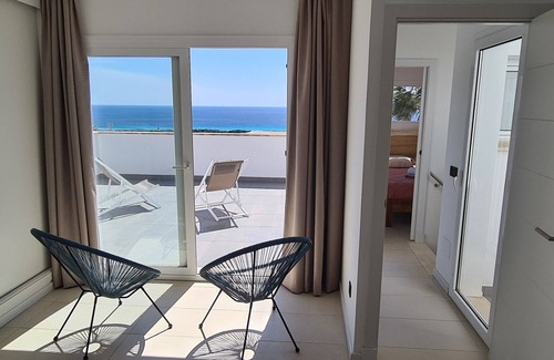 Sant Jaume Mediterrani House | Superb modern villa with swimming pool. Magnificent views of Son Bou beach. Beaches on foot