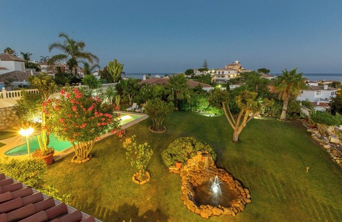 Mijas Villa | Superb villa Sea views Heatable pool 5 min walk to beach & all amenities