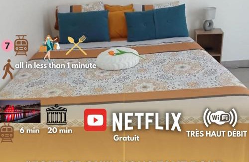 Aubervilliers Apartment | Superbe appartement 1min métro7 Rez-de-chaussée