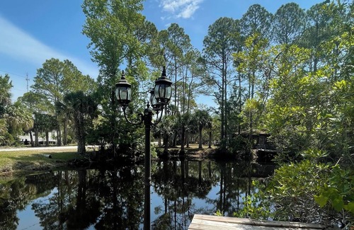 Chiefland Cabin | Suwannee Cottages at the Gulf cabin 2, Free Trailer Parking, Private Fishing Lot