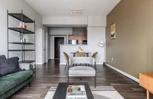 Woodmont Triangle Apartment | Sweet Bethesda 2BR w/Gym & Rooftop, nr Metro & Shops, by Blueground