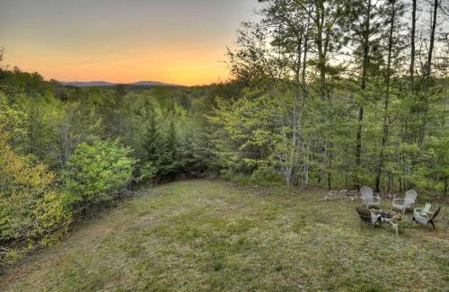 Mineral Bluff Villa | Sweet Seclusion Firepit king suite serene outdoor spaces