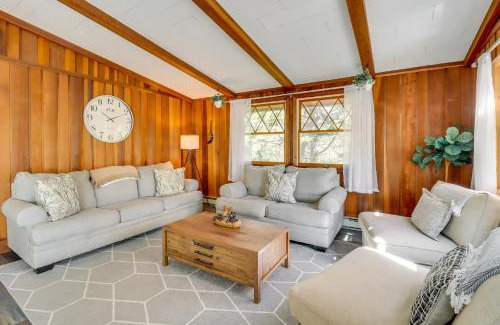 Long Pond House | Swim Dock and Game Room Lakefront Poconos Cabin!