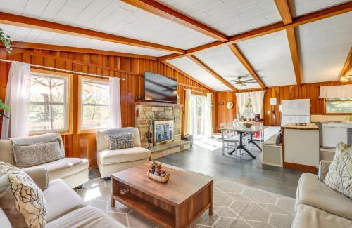 Long Pond House | Swim Dock and Game Room Lakefront Poconos Cabin!