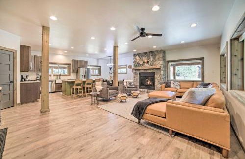Island Park House | Swiss Cabin in Macks Inn Game Room and Fire Pit!