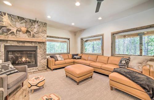 Island Park House | Swiss Cabin in Macks Inn Game Room and Fire Pit!