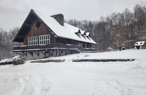 Watertown House | Swiss Chalet amidst sixteen acres in Litchfield Hills surrounded by land trust