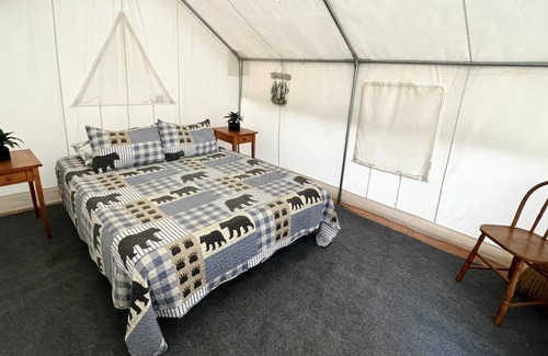 Hamlin RV Rental | Tentrr Signature Site - Lakeview Glampsite "Lakeside Lounge" (G2)