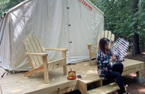 Central RV Rental | Tentrr Signature Site - Malalai Glamping Site Overlooking Lake Hartwell