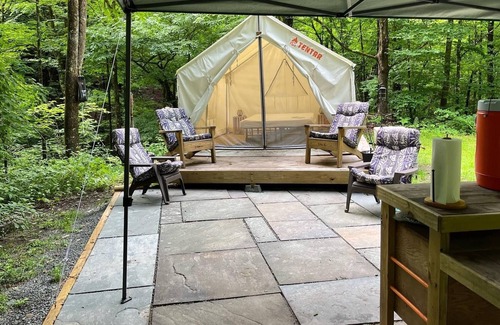 Fishs Eddy RV Rental | Tentrr Signature Site - Paradise Falls - Coleman Outfitted Site
