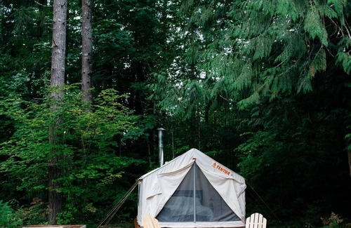 Carnation RV Rental | Tentrr Signature Site - Cascade Rose Alpaca Farm Stay