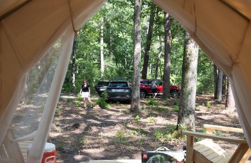 Florence RV Rental | Tentrr Signature Site - The Woods at Black Creek - Duck Blind