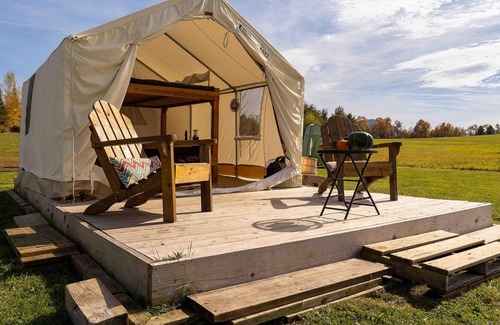 Eastern Vermont RV Rental | Tentrr Signature Site - Belle Vista Farm - Coleman Outfitted Site