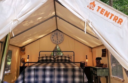 Pine Bush RV Rental | Tentrr Signature Site - Boulder Point with full baths